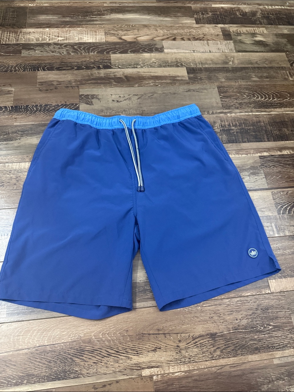 Peter Millar Two-Tone Blue Swim Trunks